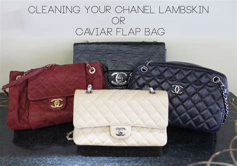 lambskin Chanel flap bag cleaning